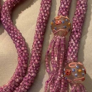 1920's Jazz Beads w/ Venetian Glass